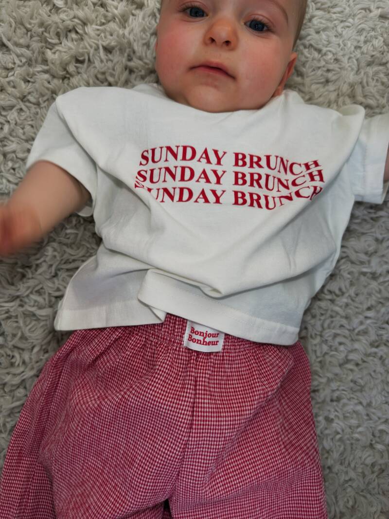 Brunch time tee white