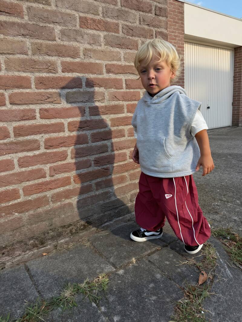 Wine red parachute pants