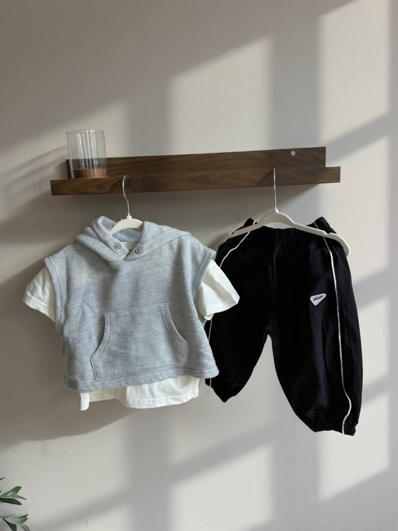 Black parachute pants