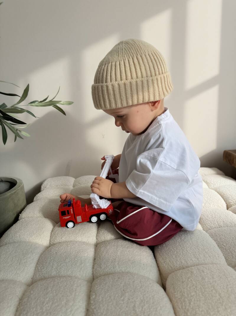 Wine red parachute pants