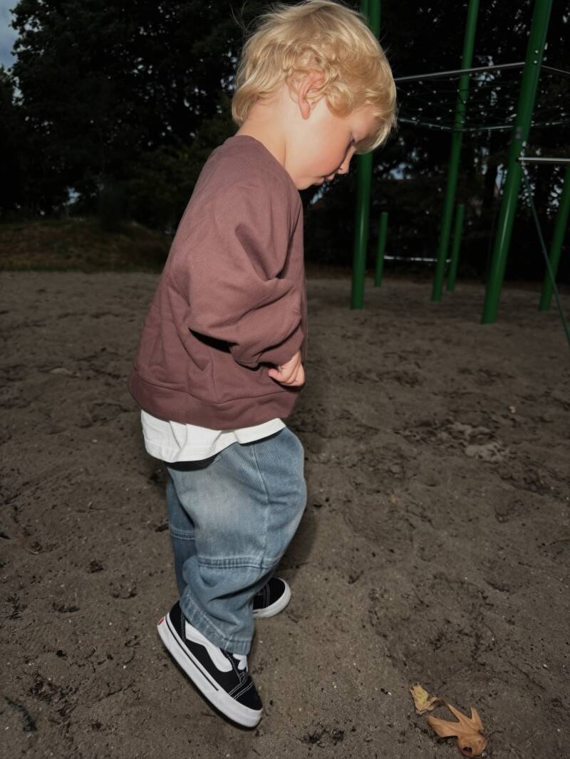 James trui donkerbruin