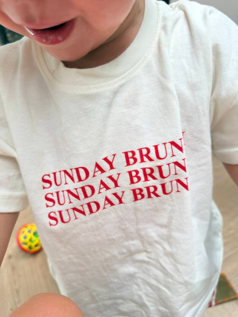 Brunch time tee white